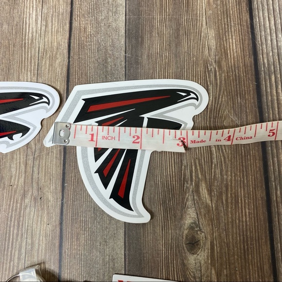 Atlanta Falcons NFL Stickers, Key Rings, Wrist Band, Magnet Fan Collectors Lot - Picture 7 of 7